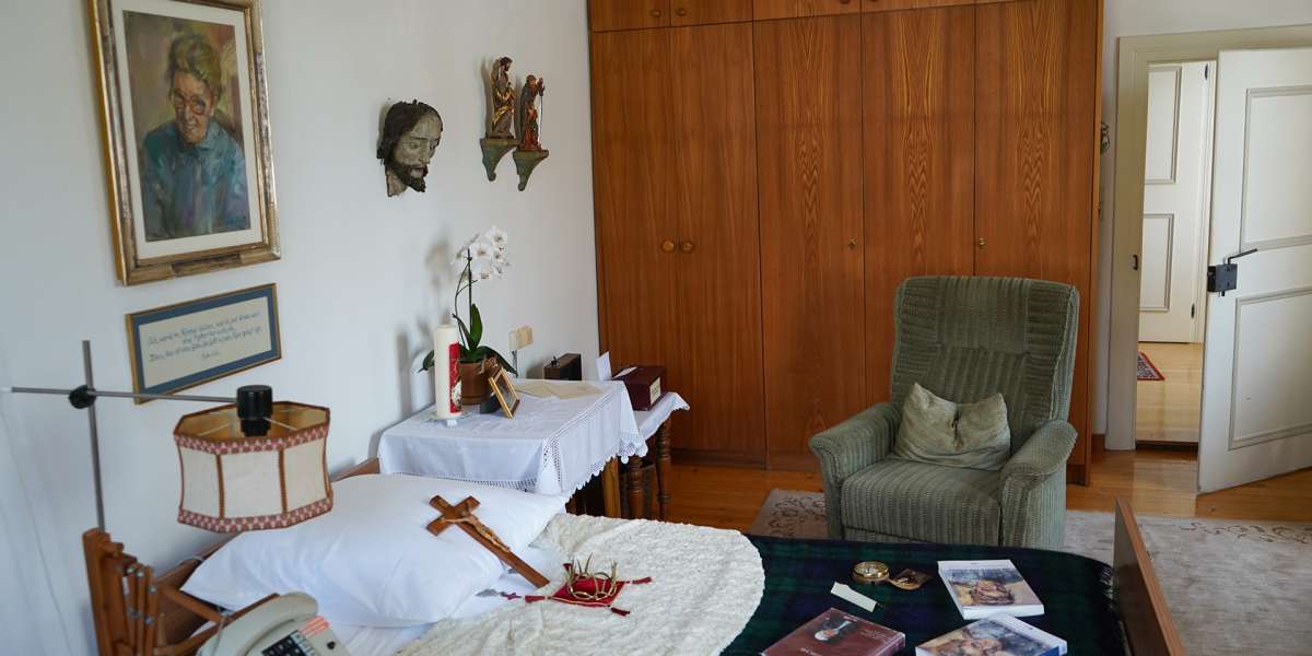 La habitación donde falleció la Madre Julia Verhaeghe el 29 de agosto de 1997 en el Monasterio de Thalbach.